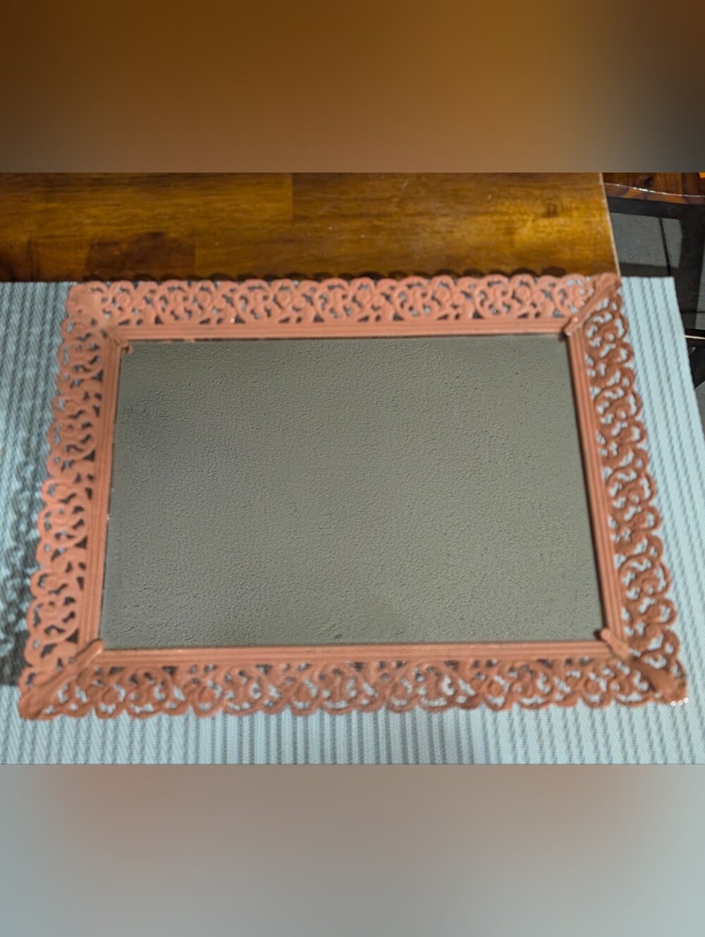 Vintage  Vanity Tray Pink Girls Room